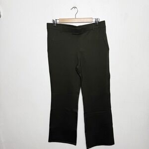 New Quince Ultra-Stretch Ponte Bootcut Pants Olive Green Business Women's Large